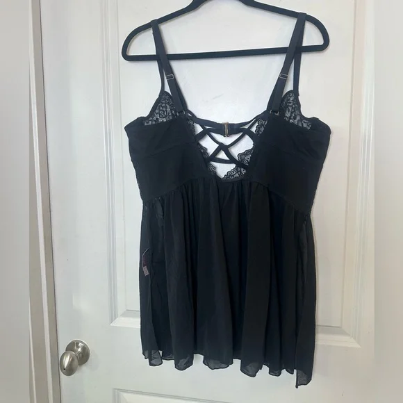 NEW Adore Me Rae Black Lace Sheer Underwire Nightie Lingerie, Size 3X - Picture 6 of 12